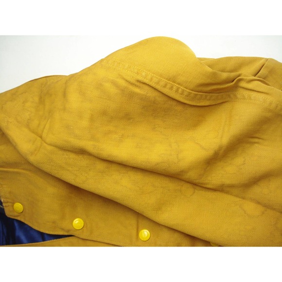 Size Fits M Vintage 60s Varsity Letterman Satin Baseball Jacket - Picture 5 of 9